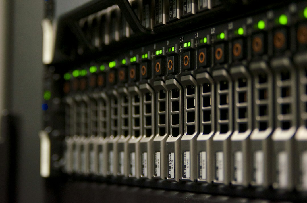 Server racks in a data center